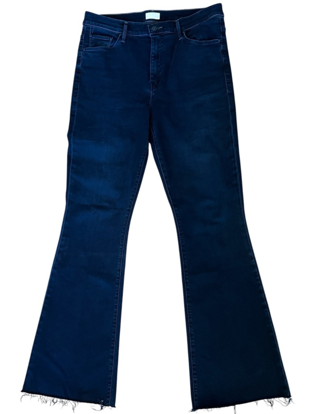 MOTHER The Weekender Fray Mid Rise Flare Size 32